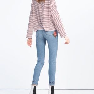 Zara embroidered denim "Love Always"